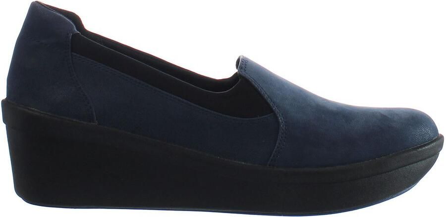 Clarks Step Rose Moon Dames Navy Wedges