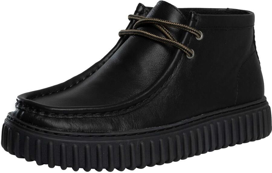 Clarks Torhill Hi Leren Laarzen Zwart