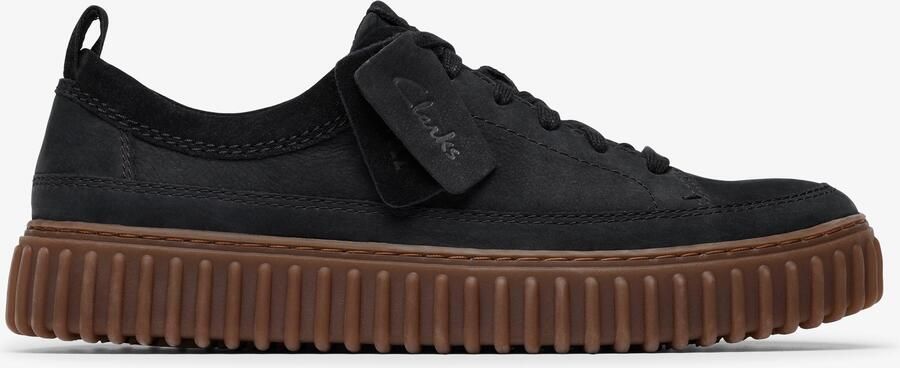 Clarks Torhill Lace Black Nubuck Schoenen
