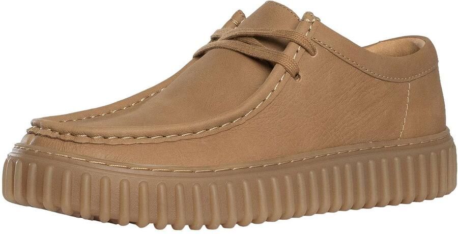 Clarks Torhill Lo Leather Beige