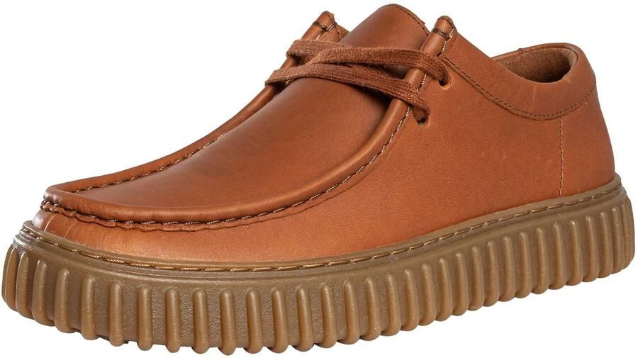 Clarks Torhill Lo Leren Schoenen Bruin