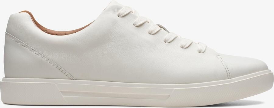 Clarks Un Costa Kant Wit Leren Sneakers