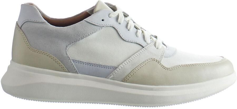 Clarks Un Globe Run Heren Wit Trainers