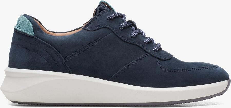 Clarks Un Rio Sprint Marine Nubuck Sneakers