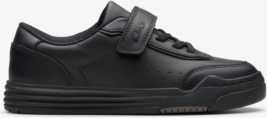 Clarks Urban Bright K Zwarte Leren Schoenen