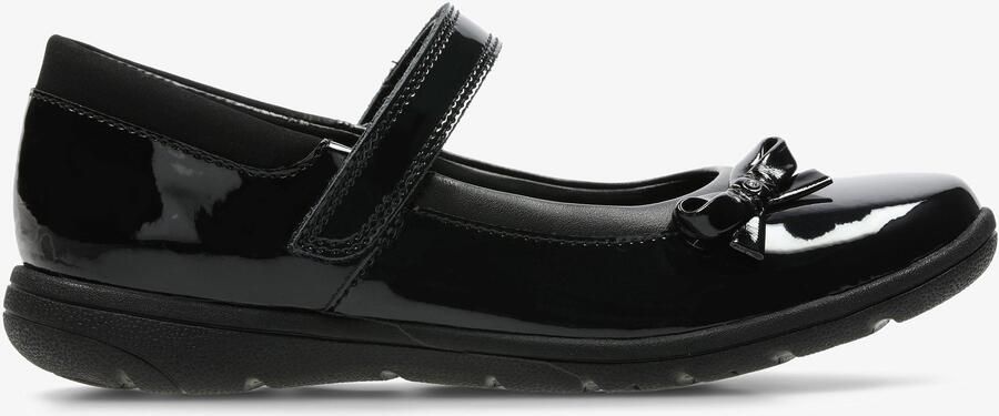 Clarks Venture Star Zwarte Pat Lea Schoenen