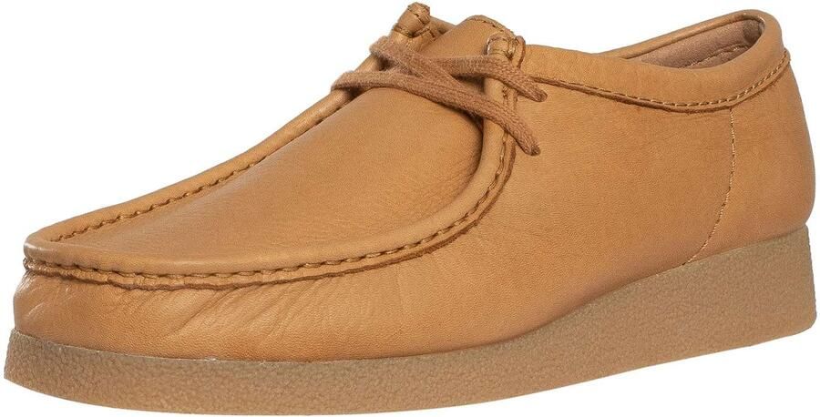 Clarks Wallabee Evo Leren Sneakers Bruin
