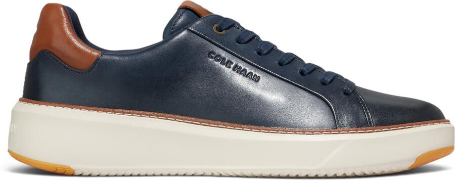 Cole Haan GrandPro Luxe Mile Trainer Blauwe Leren Sneakers voor Heren C37158