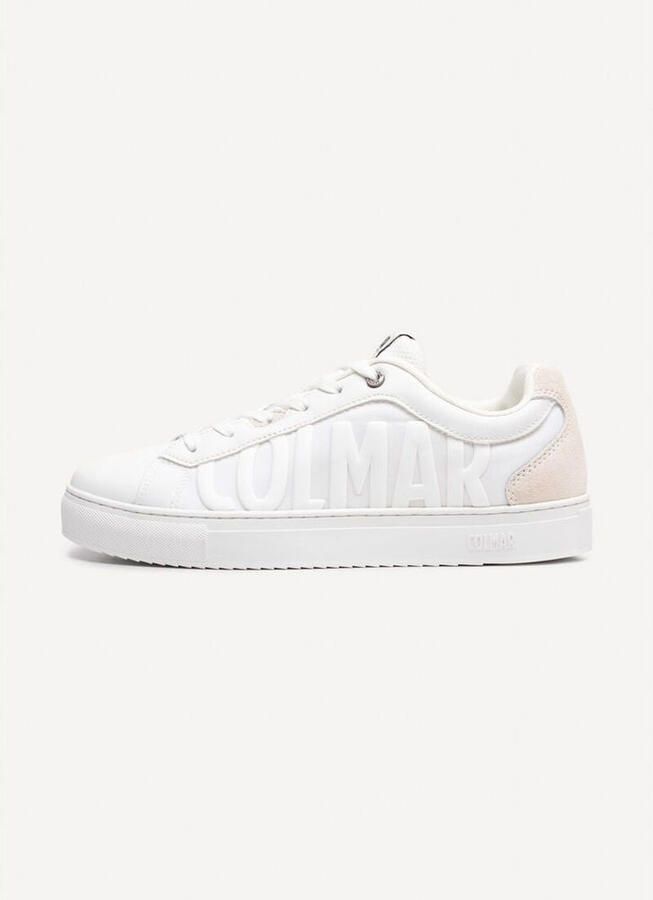 Colmar Witte nylon sneakers laag model