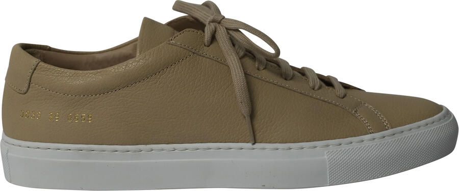 Common Projects Achilles Lage Sneakers in Nude Leer