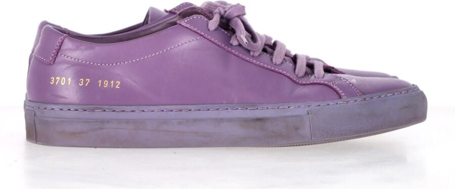 Common Projects Achilles Lage Sneakers in Paarse Leer