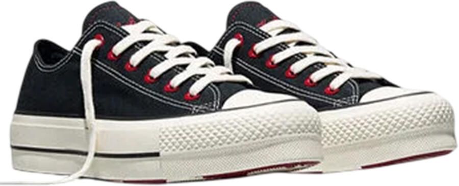 Converse Dames Chuck Taylor Canvas Platform Schoenen (Zwart)