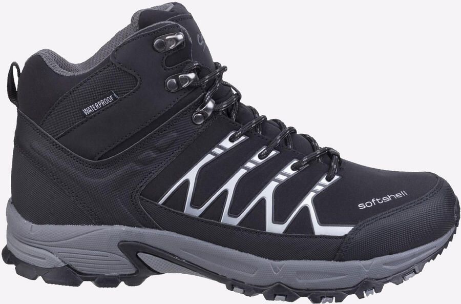 Cotswold Abbeydale Mid Heren Zwart Grijze Wandelschoenen