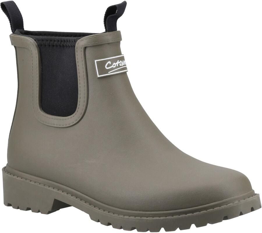 Cotswold Barton TPR+Neopreen Dames Khaki Wellingtonlaarzen