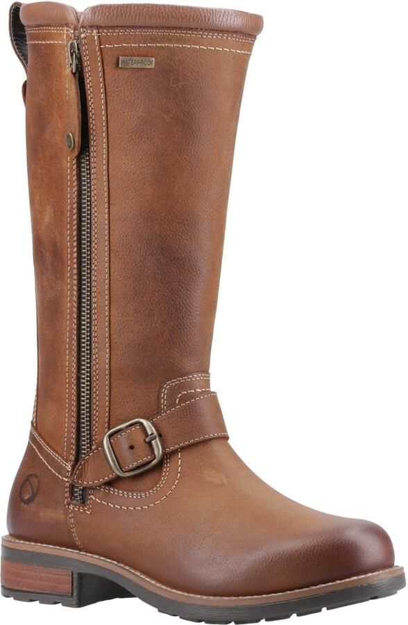 Cotswold Bourton Leren Dames Tan Laarzen
