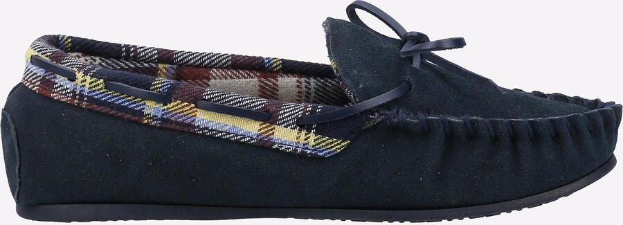 Cotswold Chatsworth Dames Suède Navy Slippers