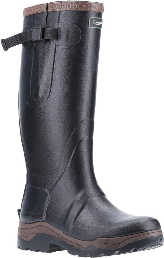 Cotswold Compass Rubberen Zwarte Regenlaarzen