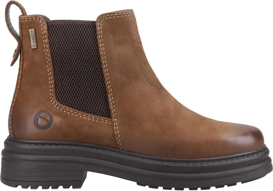 Cotswold Dames Aldworth Leren Chelsea Boots (Tan)