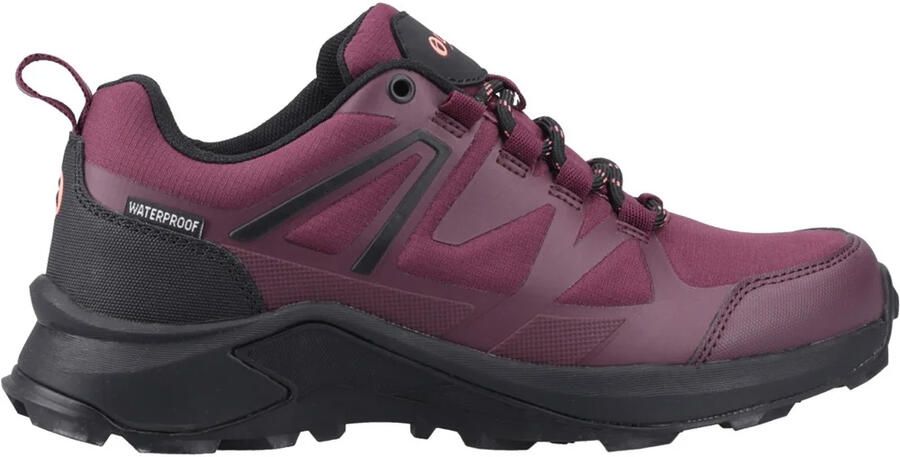 Cotswold Dames Horton Gerecycleerde Lage Waterdichte Wandelschoenen (Bordeaux)