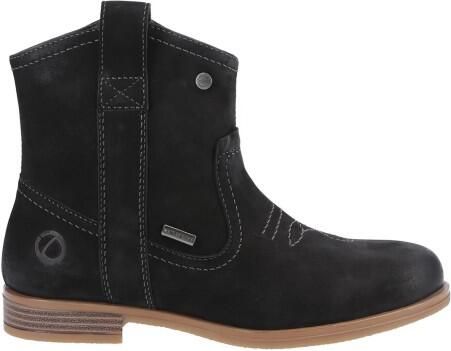 Cotswold Dames Signet Leren Enkellaarsjes (Zwart)