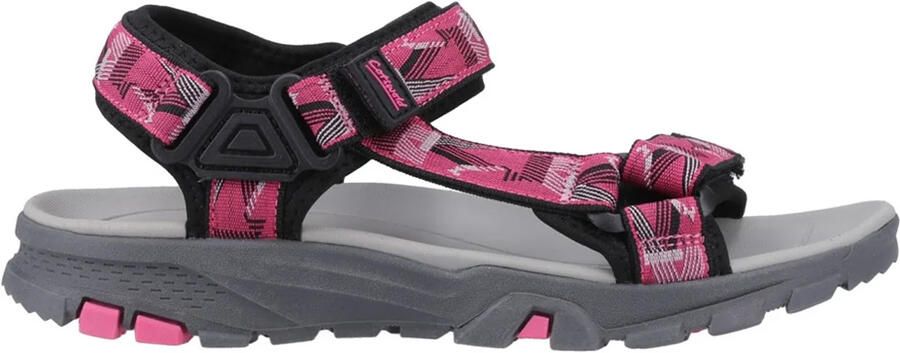 Cotswold Dames Stanton Sandalen (Zwart Fuchsia)