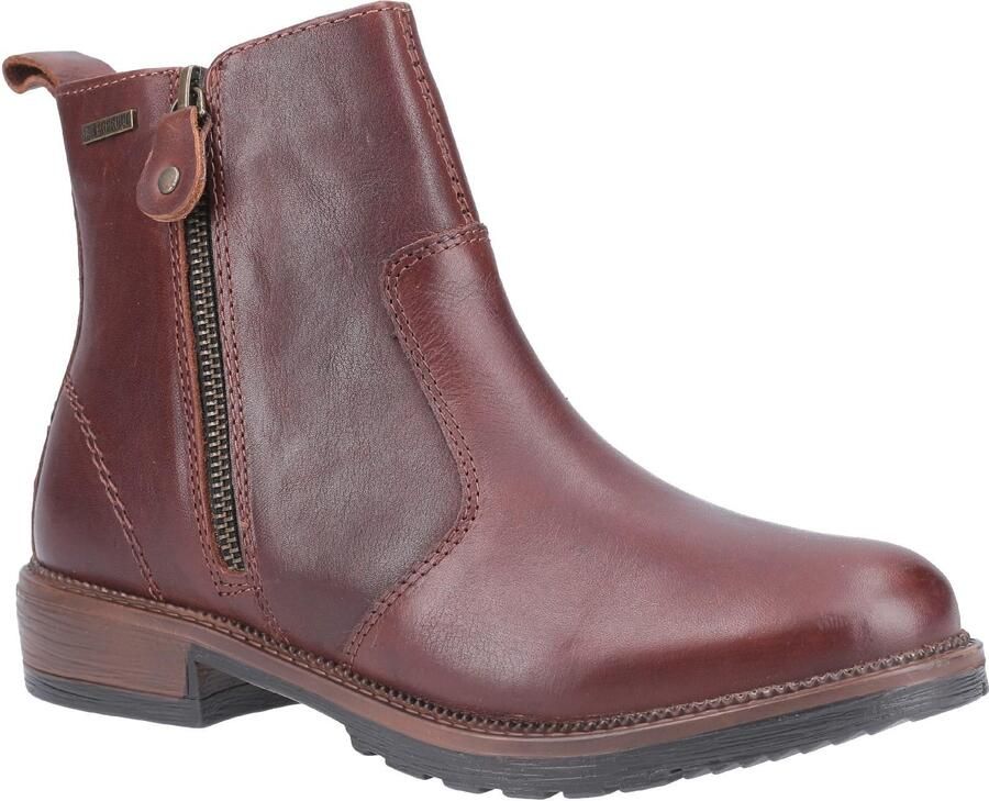 Cotswold Dames Ashwicke Zip Leren Enkellaarzen (Bruin)