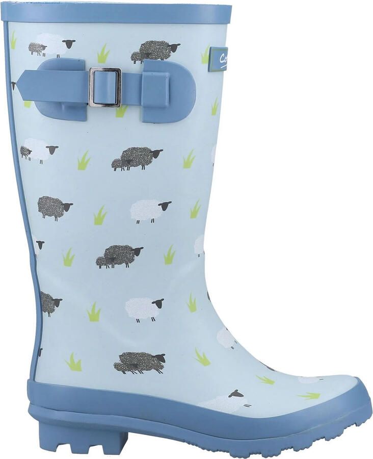 Cotswold Dames Boerenschaap Wellington Boots (Blauw)