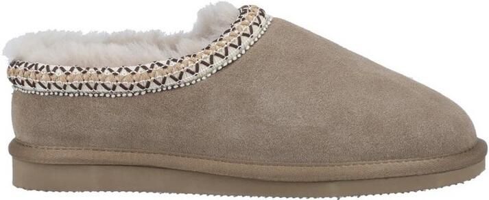 Cotswold Dames Foxmoor Suède Pantoffels (Taupe)