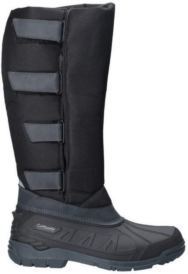 Cotswold Dames Kemble Knee High Wellington Boots (Zwart)