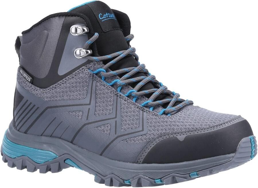 Cotswold Dames Wychwood wandelschoenen (Grijs Blauw)
