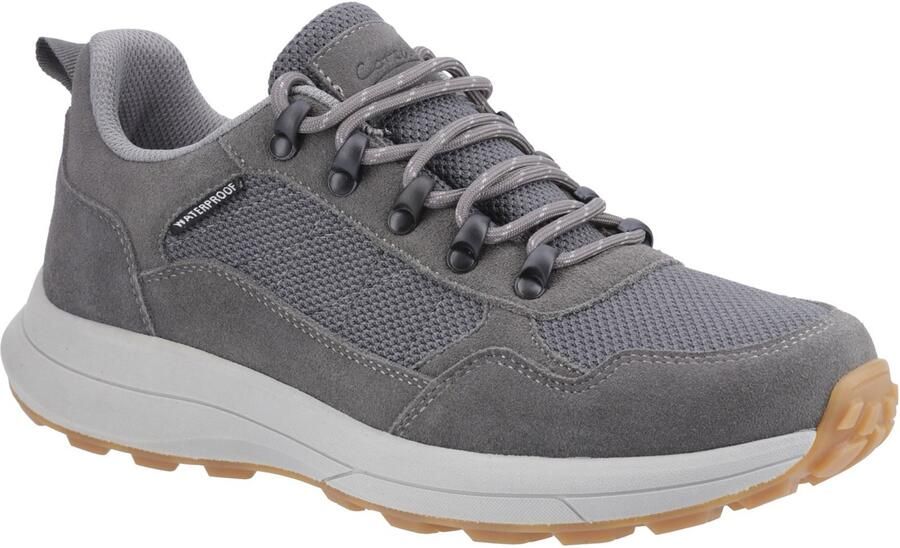 Cotswold Elmfield Suede Mesh Heren Grijze Sneakers