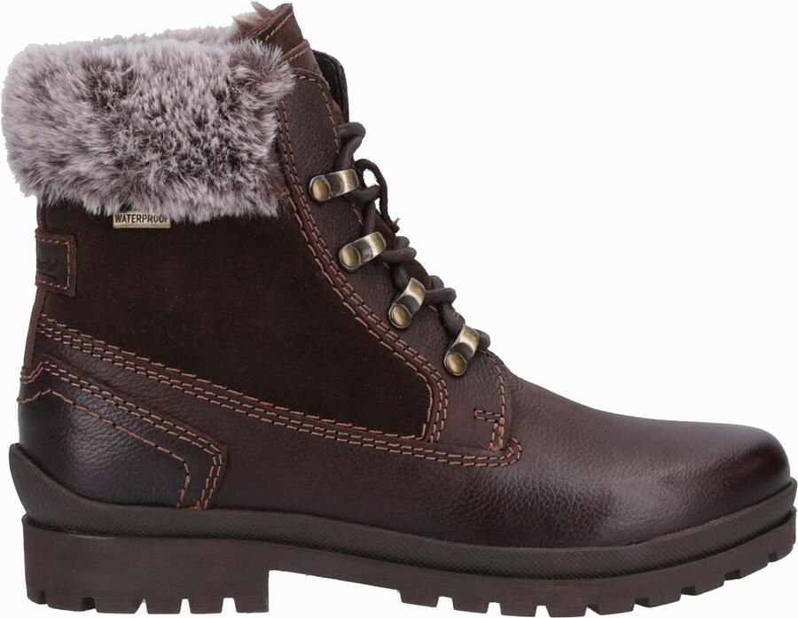 Cotswold Evenlode Leren Dames Bruine Winter Enkellaarzen