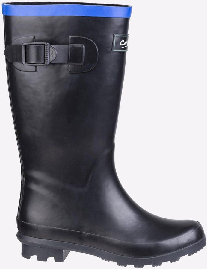 Cotswold Fairweather Rubber Kinderen Zwart blauwe Regenlaarzen