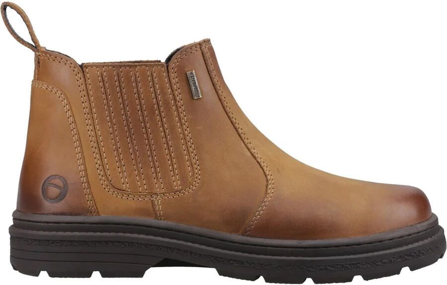 Cotswold Heren Bisley Leren Chelsea Boots (Tan)