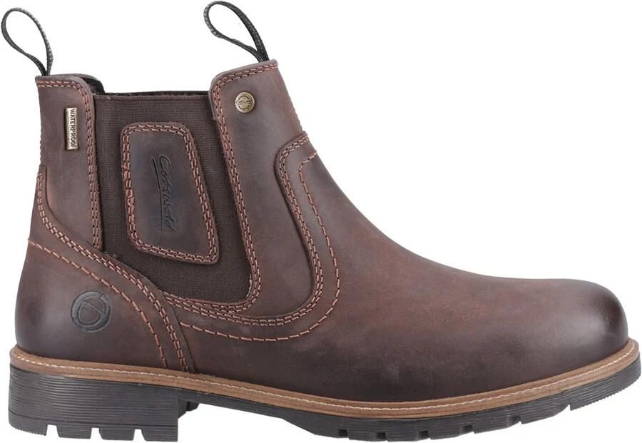 Cotswold Heren Chipping Leren Enkellaarsjes (Bruin)