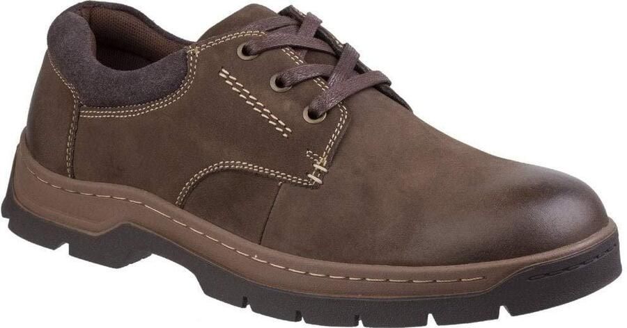 Cotswold Heren Dikke Houten Kant Op Nubuck Leder Vrijetijdschoen (Bruin)