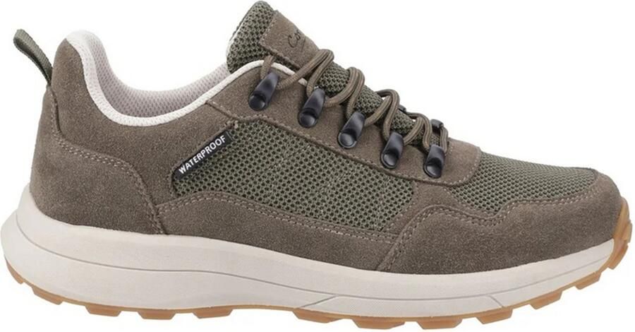 Cotswold Heren Elmfield Suède Sneakers (Khaki Groen)