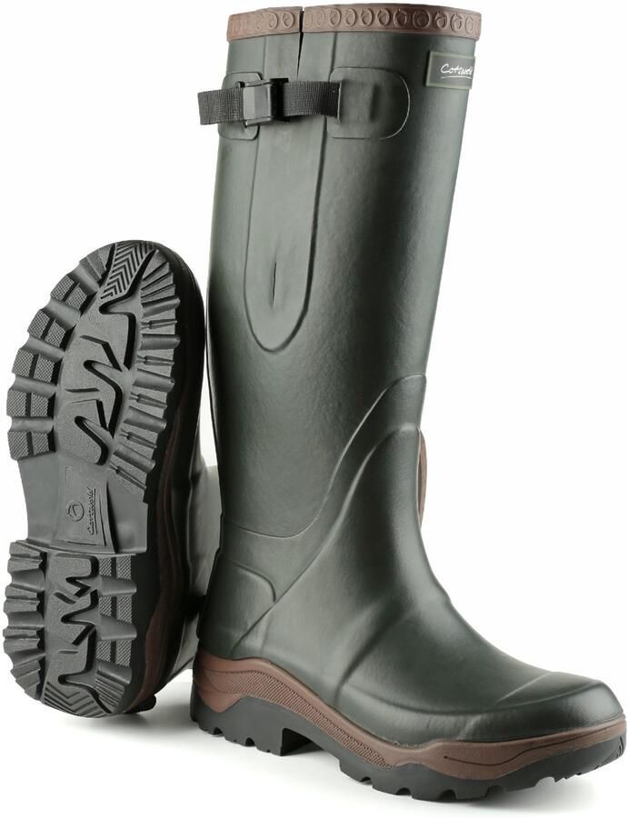 Cotswold Heren Kompas Neopreen Wellington Laarzen (Groen)