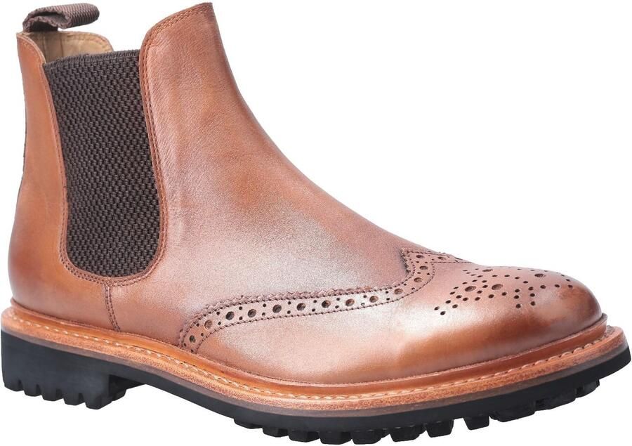 Cotswold Heren Siddington Commando Elasticated Leren Kleding Laars (Bruin)