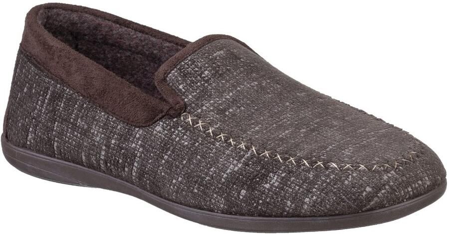 Cotswold Heren Stanley Moc Teen Volledige Slipper (Bruin)