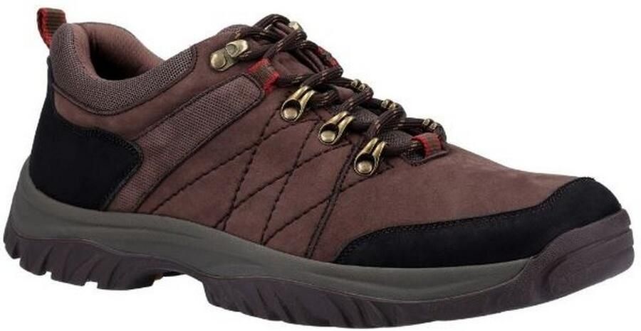 Cotswold Heren Toddington Lace Up Nubuck Leren Schoen (Bruin)