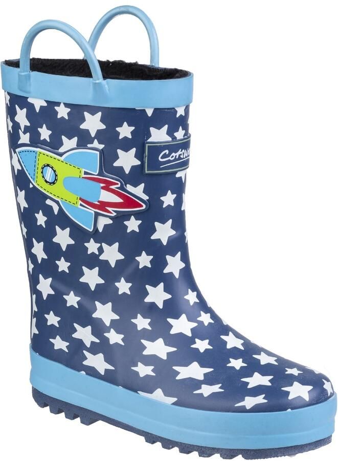 Cotswold Kinder Sprinkel Gummijpumps (Blauwe Raket)
