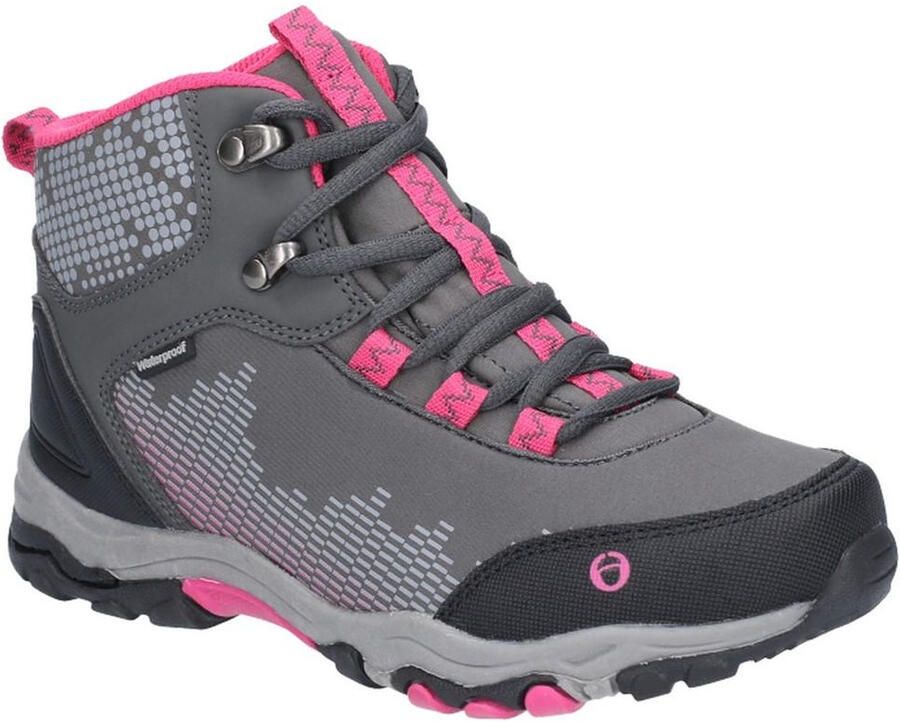 Cotswold Kinderen Kinderen Ducklington Lace Up Wandelschoenen (GRIJS PINK)