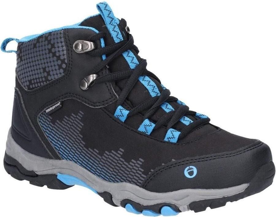 Cotswold Kinderen Kinderen Ducklington Lace Up Wandelschoenen (ZWART BLAUW)