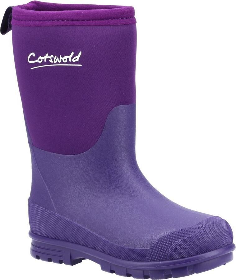 Cotswold Kinder Kids Hilly Neopreen Wellington Laarzen (Paars)
