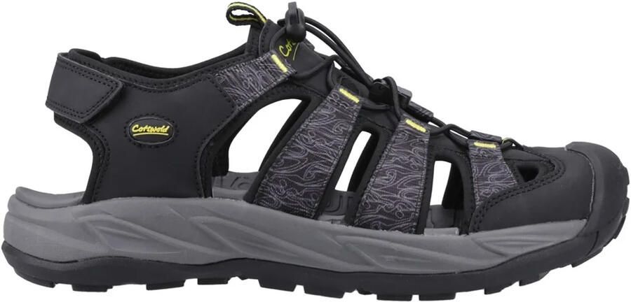 Cotswold Minster-sandalen voor heren (Zwart)