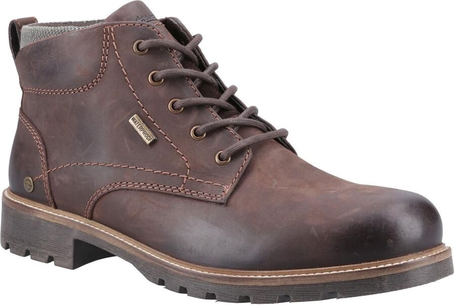 Cotswold Moreton Leren Heren Bruine Enkellaarzen