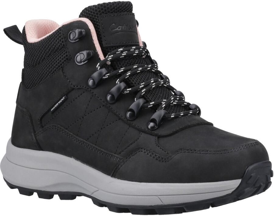 Cotswold Oddington Nubuck Dames Zwarte Wandelschoenen
