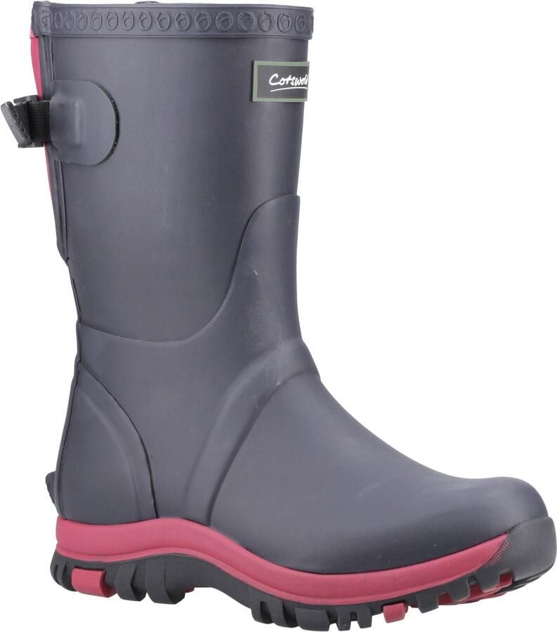 Cotswold Realm Rubberen Dames Regenlaarzen Marineblauw roze