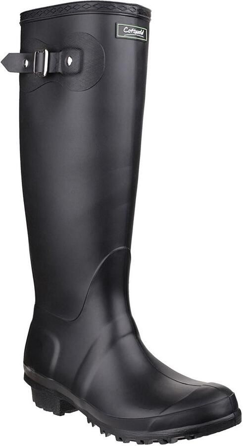 Cotswold Sandringham Buckle-Up Womens Wellington Boots (Zwart)
